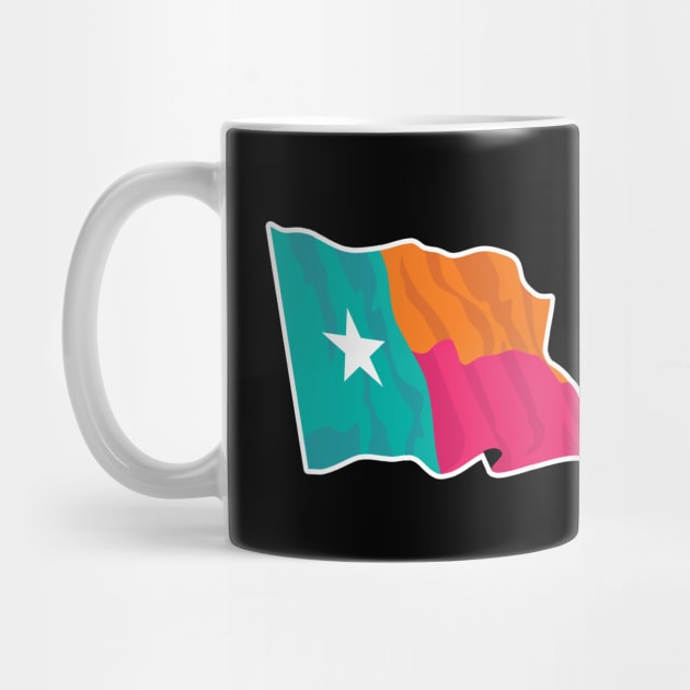 Fiesta Color Texas Lone Star Flag by SLAG_Creative